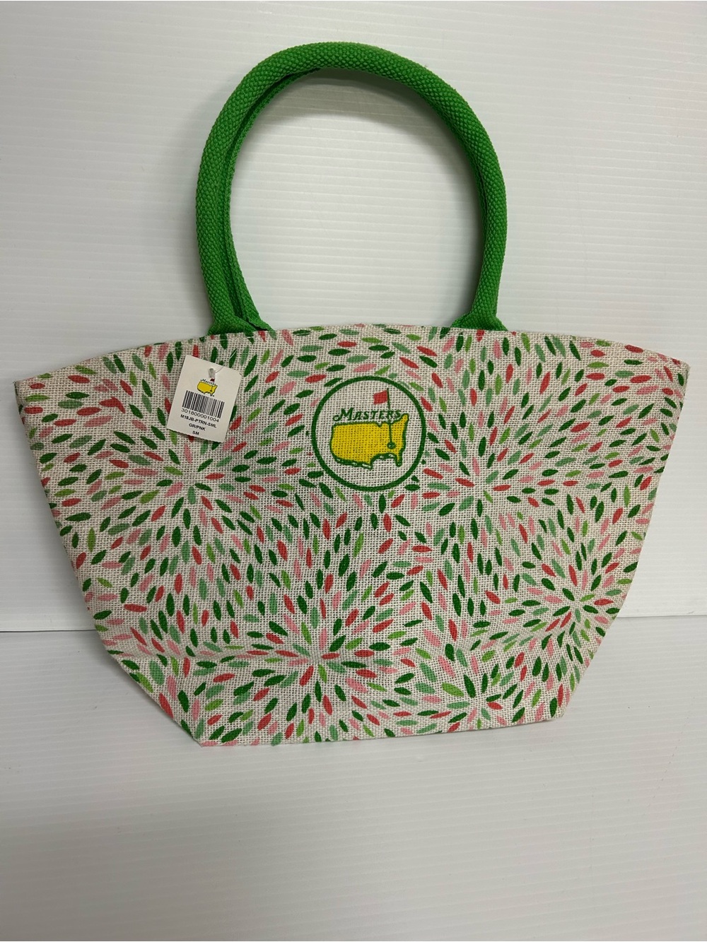 Masters Golf Tournament Augusta National Tote Burlap/Jute Pastels NWT